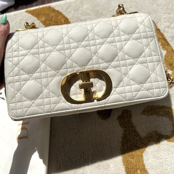 Authentic Medium Dior Ivory Caro Bag - Picture 13 of 16
